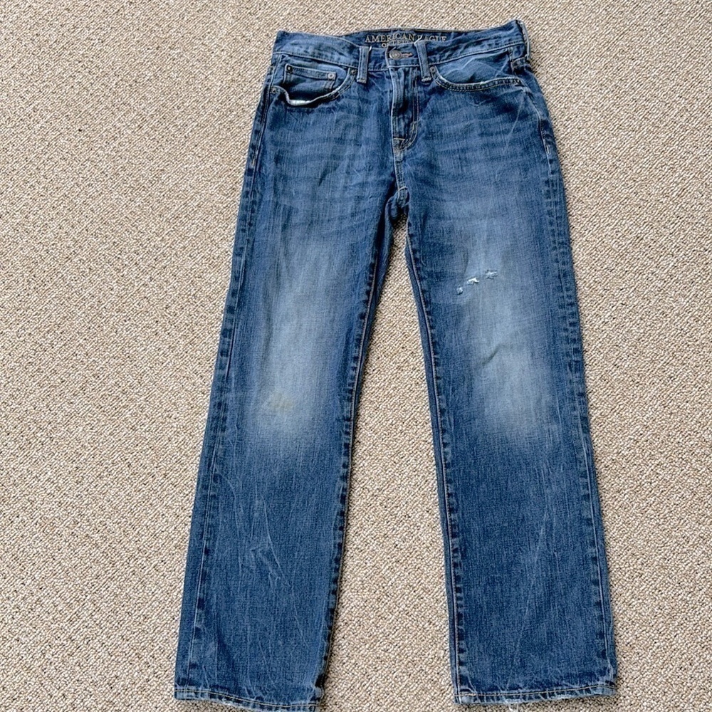American Eagle Outfitters Denim Straight Faded Distressed Men's Size 28 x 30
